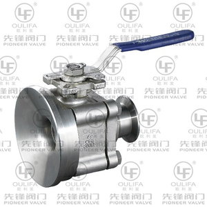 Válvula de bola para fondo de tanque Tri-Clamp PGQ81F